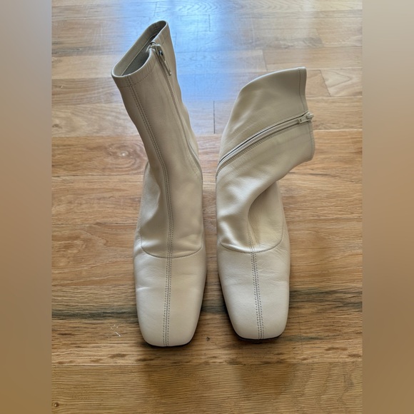 BY FAR Este White Ankle Boots Italian boots 39 - Picture 2 of 8